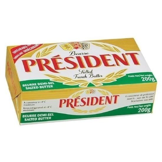 ~ 平安喜樂*~ 總統牌 PRESIDENT 有鹽 小奶油 8g*125入 迷你小奶油-規格圖2
