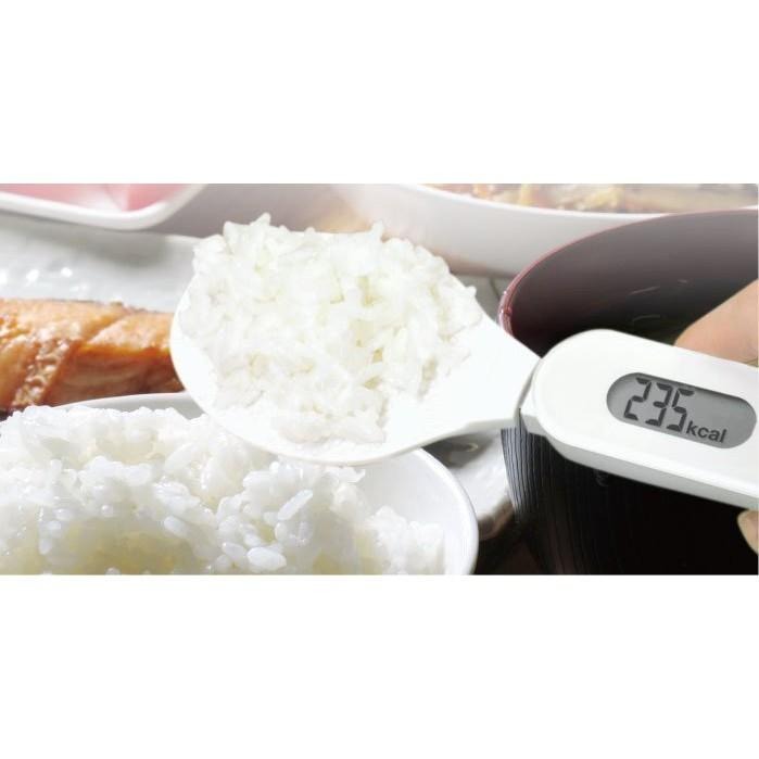 ~* 平安喜樂 *~ 日本DRETEC 健康定量飯杓型電子秤 PS-033WT 飯匙 卡路里-細節圖2