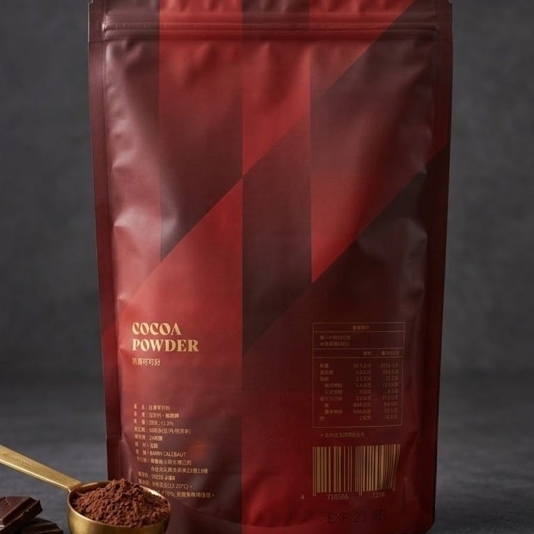~* 平安喜樂 *~ Cacao Barry 可可巴芮 無糖 防潮 可可粉 200克 500克-細節圖2