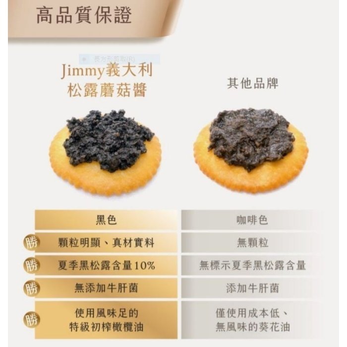 ~* 平安喜樂 *~ Tartufi Jimmy 義大利 松露蘑菇醬 松露含量10% 500 克-細節圖2