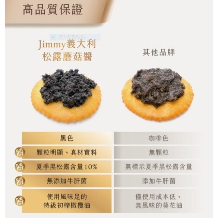 ~* 平安喜樂 *~ Tartufi Jimmy 義大利 松露蘑菇醬 松露含量10% 500 克-細節圖2