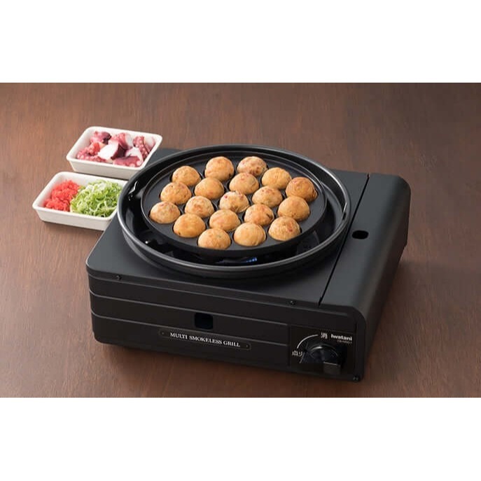 ~*平安喜樂*~日本製 Iwatani 岩谷 低煙燒烤多功能卡式爐 CB-MSG-1 家庭用 附燒肉烤盤、章魚燒烤盤-細節圖3