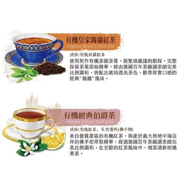 ~*平安喜樂*~有機饗宴茶禮 蜜桃國寶 清檸康福 蜜蘋舒緩 綠茶 錫蘭紅茶 伯爵紅茶 附提袋 松木禮盒 超取限五盒-細節圖4