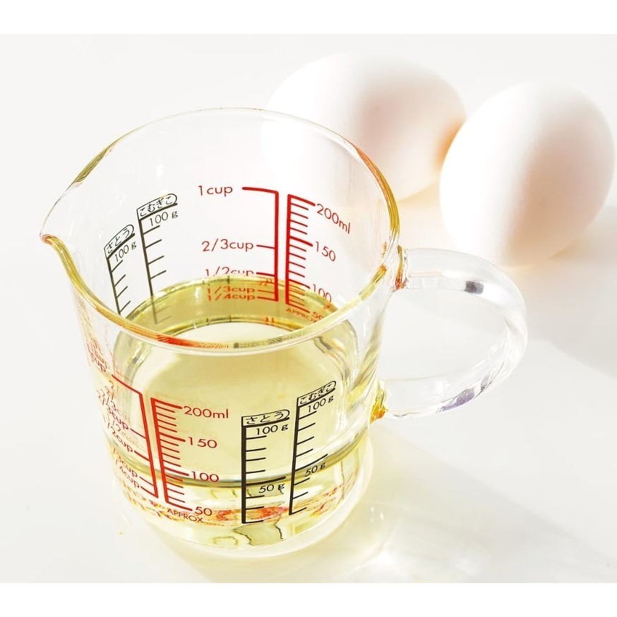 ~*平安喜樂*~日本 HARIO 耐熱玻璃 量杯 200ml CMJW-200 500ml CMJW-500 附手把-細節圖3