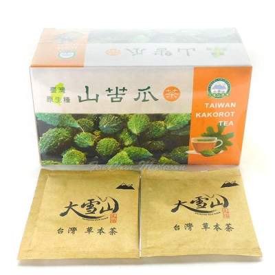 山苦瓜茶(20包/盒)- 草本植物，複方成份，沖泡即飲，口感苦甘，養生飲品。大雪山