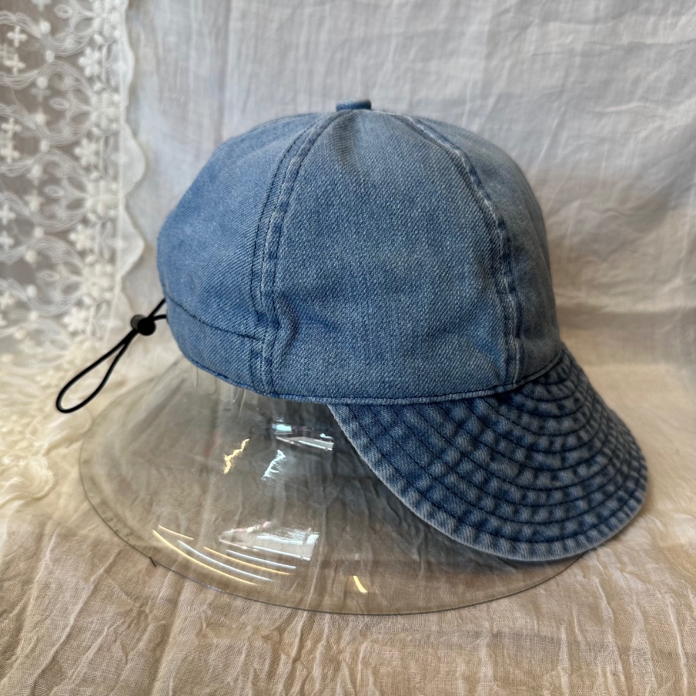 淺刷藍水洗牛仔帽-細節圖2