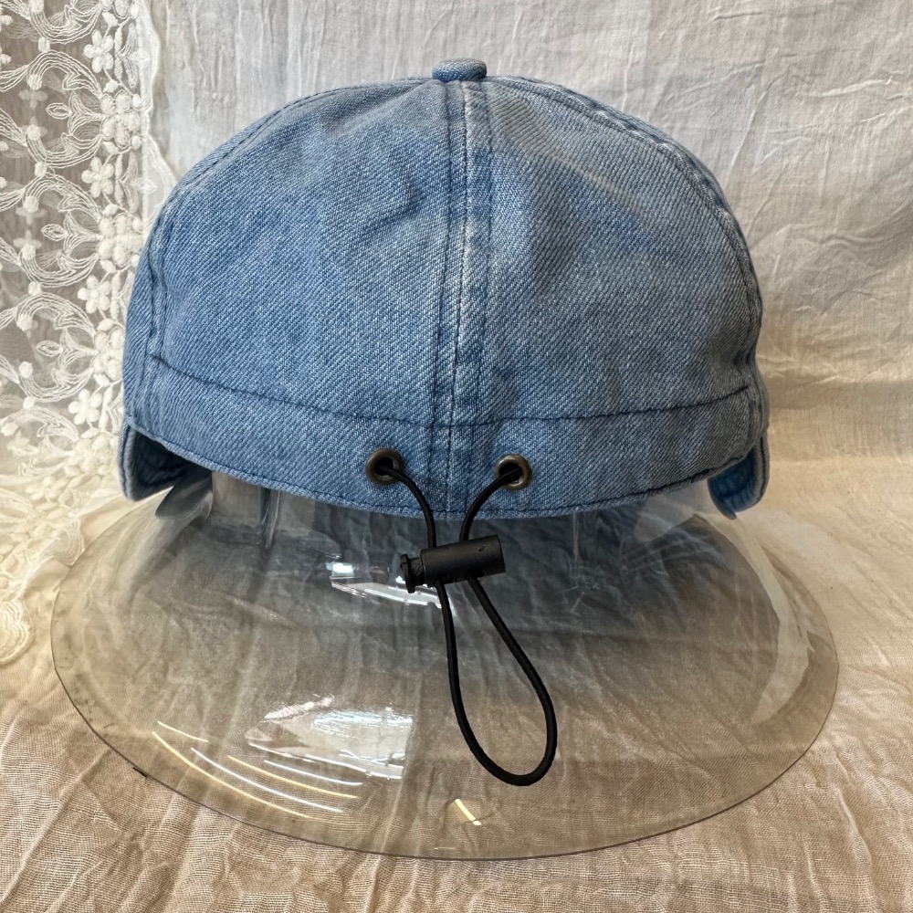 淺刷藍水洗牛仔帽-細節圖3