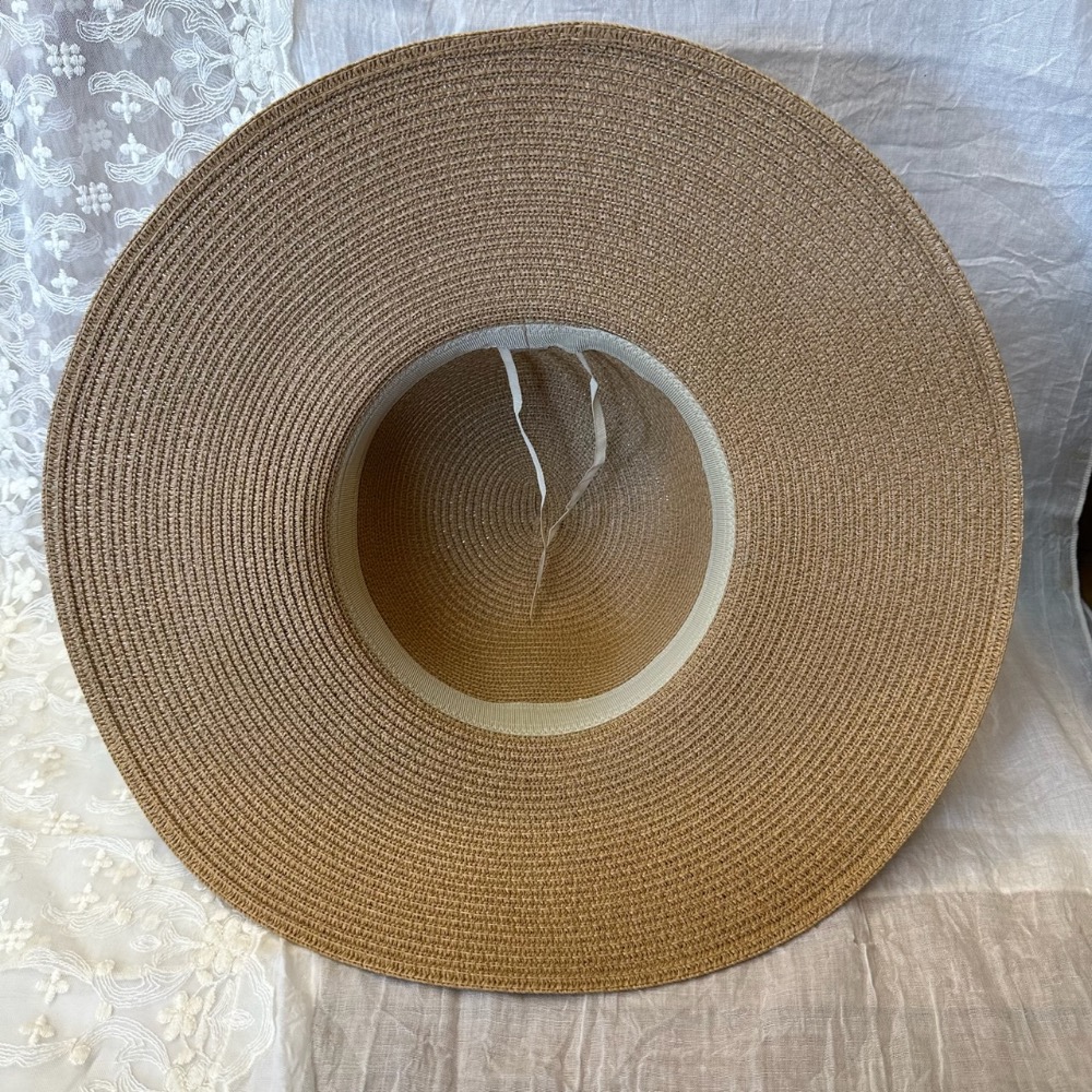 簡約D絲緞草帽-細節圖3