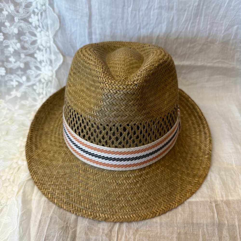 手工編織天然草紳士帽-細節圖2