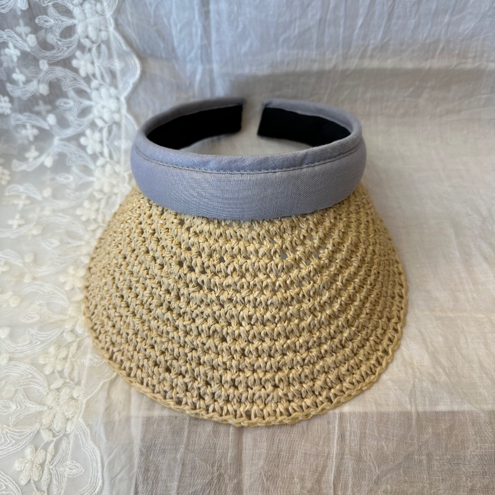 中空編織天然草帽-細節圖2