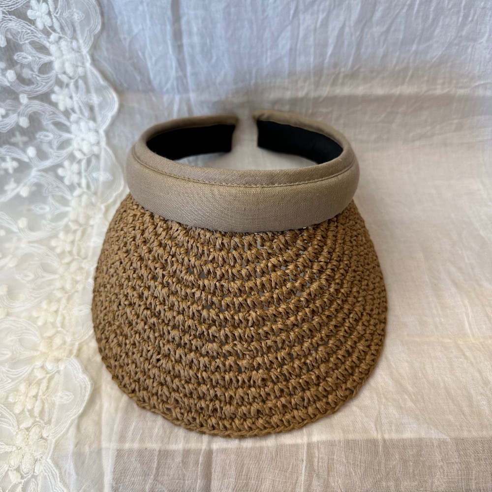 中空編織天然草帽-細節圖2