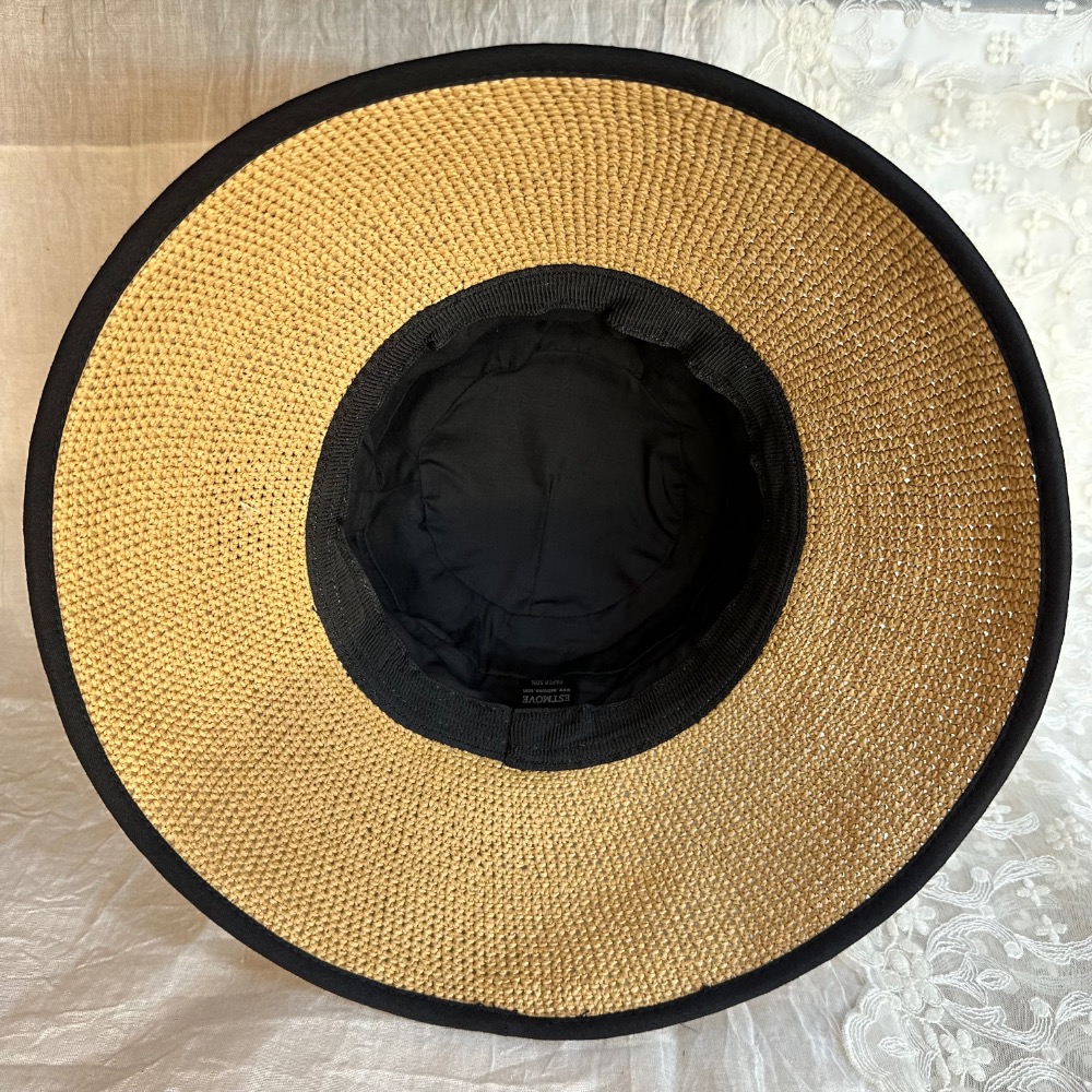 🇰🇷 韓版滾邊圓頂草帽-細節圖4