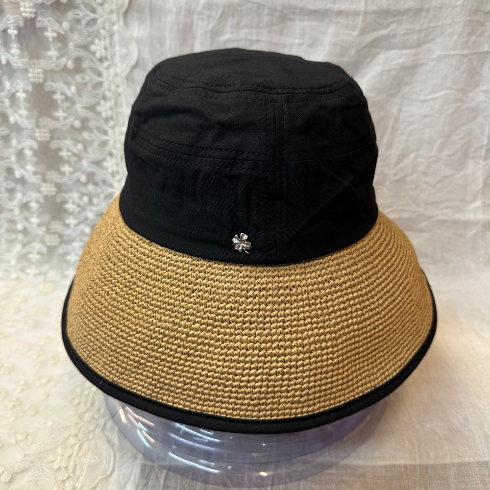 🍀 亞麻編織草帽-細節圖2