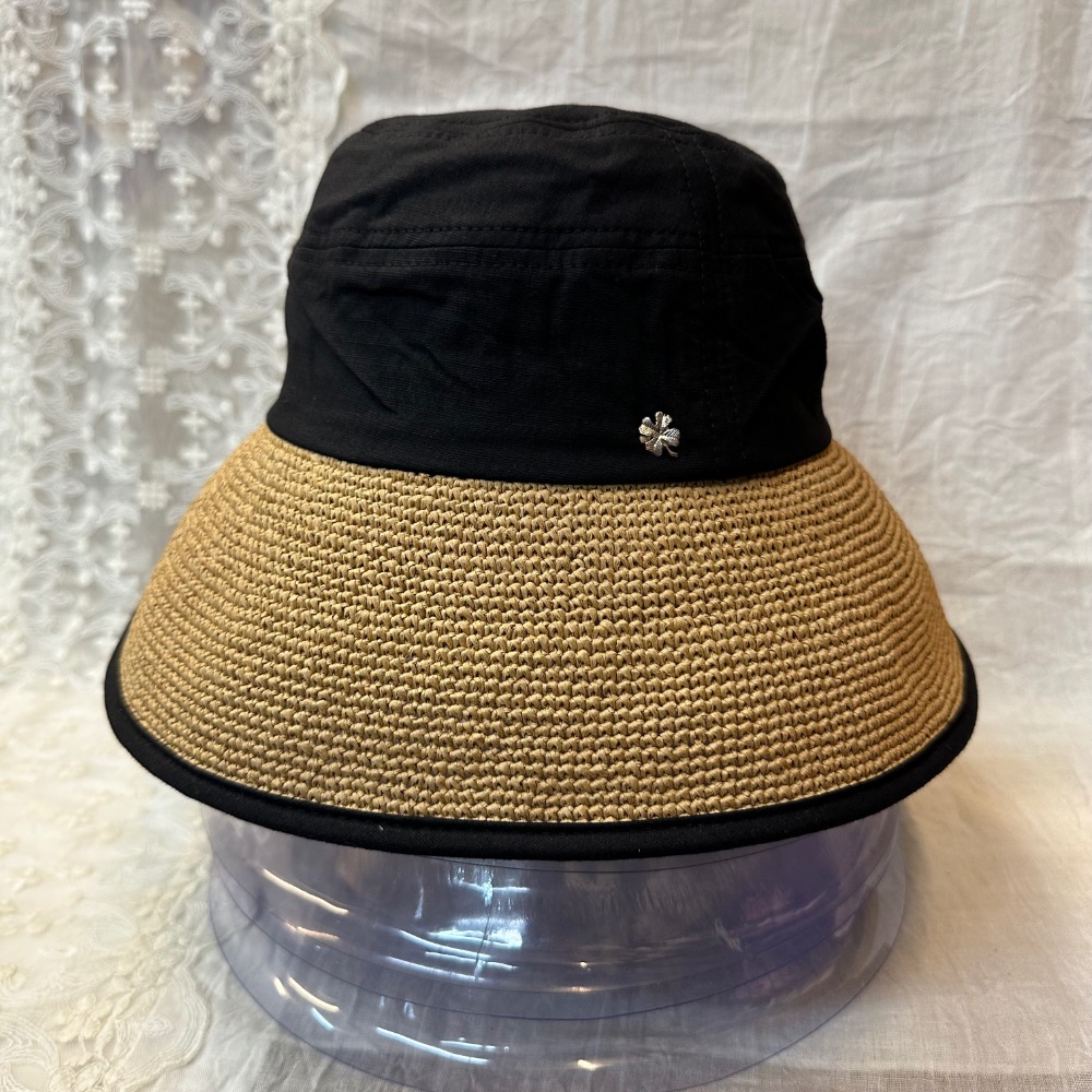 🍀 亞麻編織草帽-細節圖3