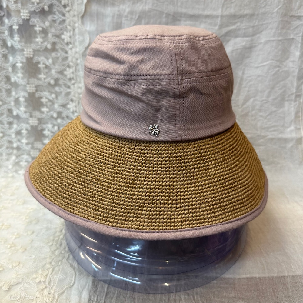 🍀 亞麻編織草帽-細節圖2