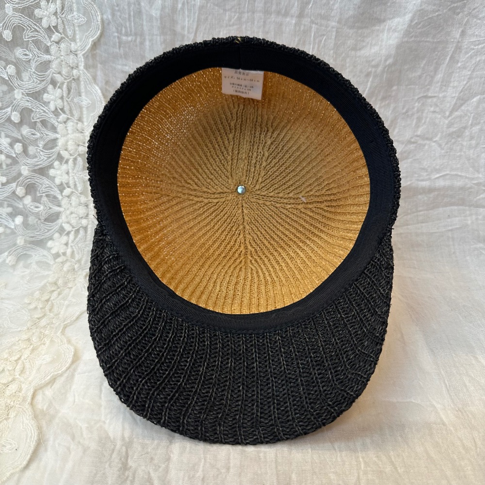 🇯🇵 日版草編鴨舌帽-細節圖4