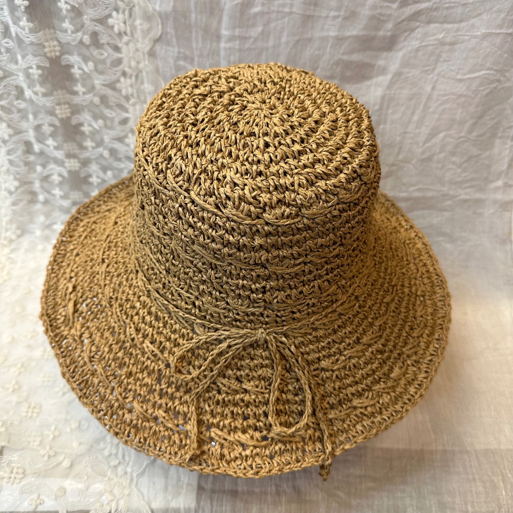 🇰🇷 韓國手工編織草帽-細節圖2