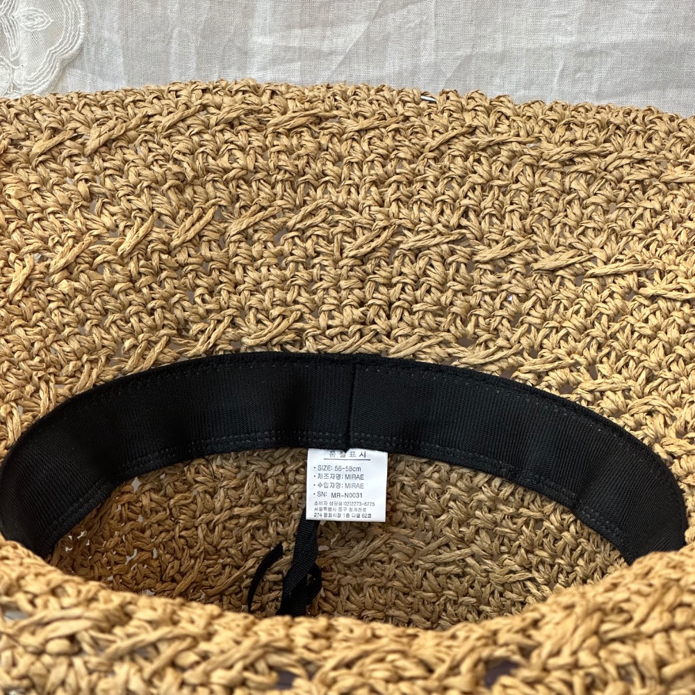 🇰🇷 韓國手工編織草帽-細節圖6
