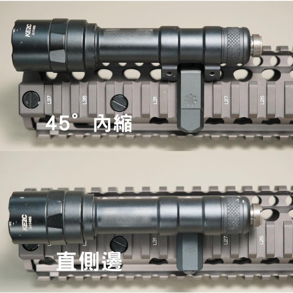 【Mr.W-現貨 】復刻ARISAKA風格 1913魚骨 燈座(直側邊) SF M300/600適用-細節圖2