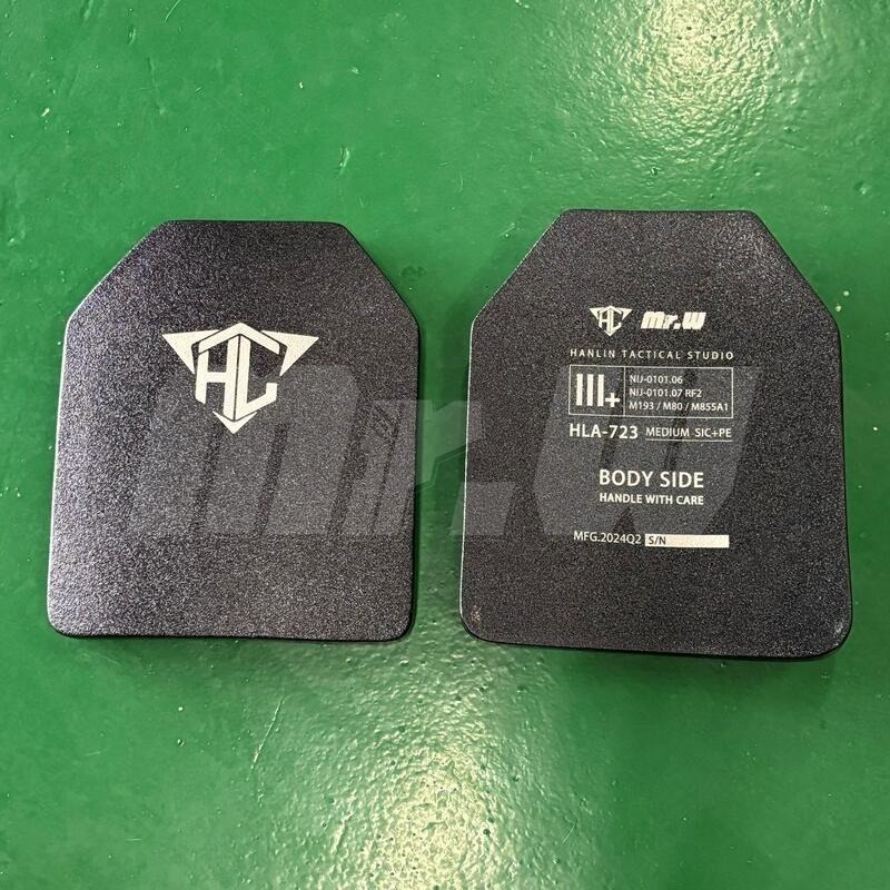 【Mr.W-客訂】悍霖 多曲面抗彈板 III+ / IV 等級 PE+SIC陶瓷-細節圖3