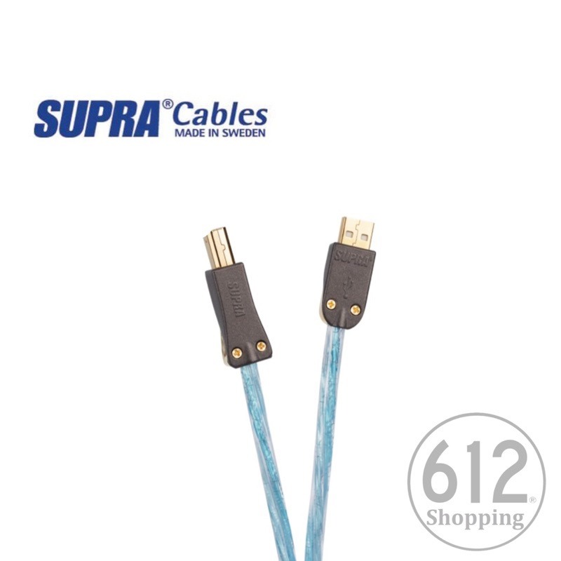 【現貨】SUPRA Excalibur USB A-B 旗艦鍍銀USB線材 瑞典原裝 台灣總代理 原廠公司貨-細節圖2