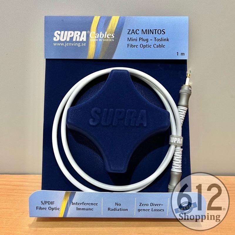 【現貨】SUPRA ZAC Toslink 光纖線 方對方 瑞典原裝 總代理公司貨 另售ZAC MinTos-細節圖9