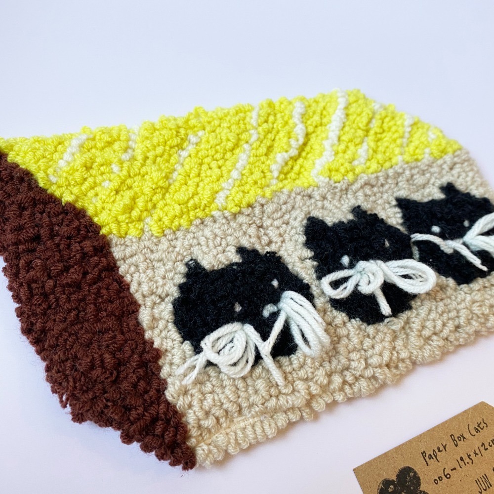 Paper Box Cat 紙箱貓 貓小毯 居家擺飾 毛毛墊-細節圖2