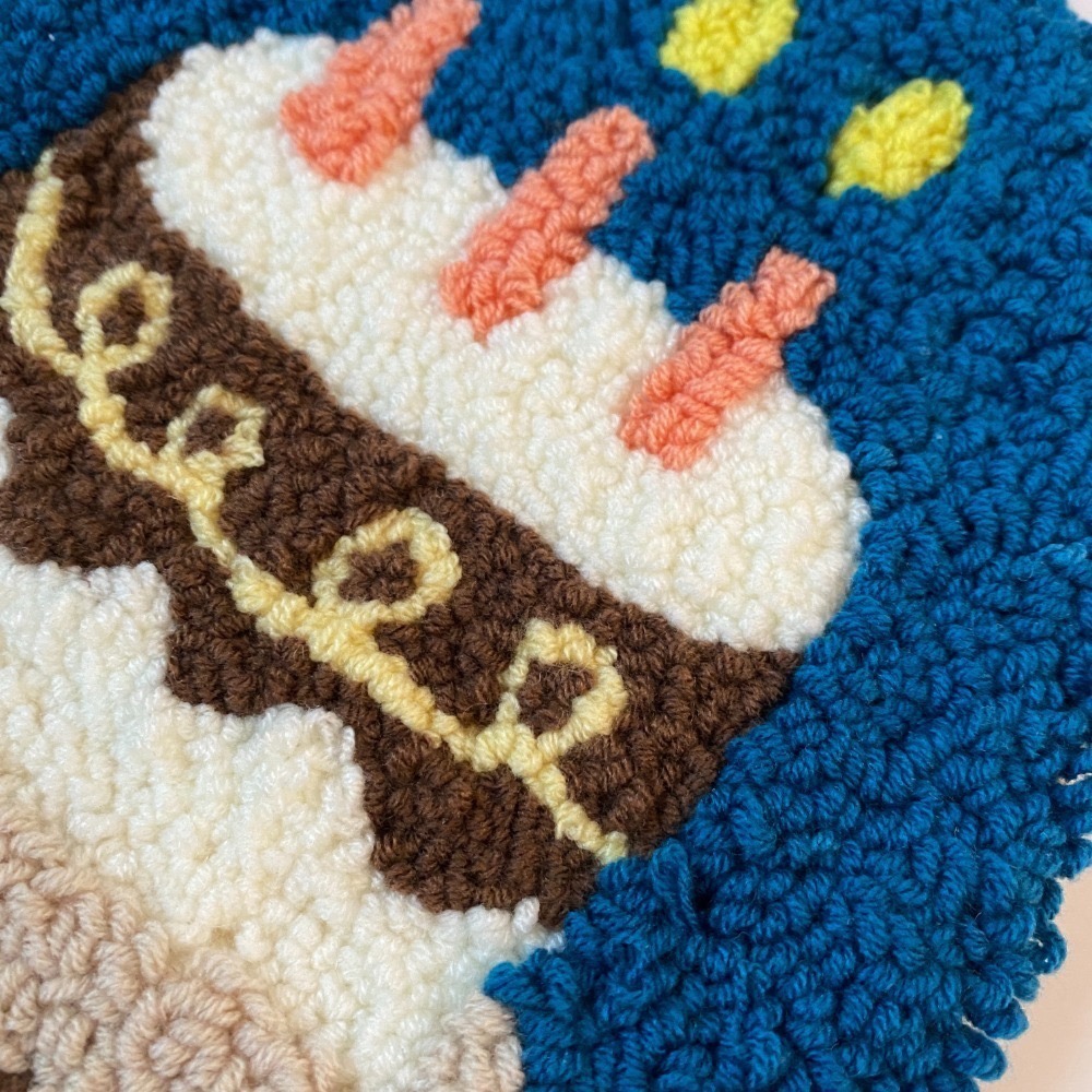 預購訂製）Make a wish 絨絨蛋糕 Furry Cake 紀念 慶祝 掛飾 眼睛吃 掛畫-細節圖2