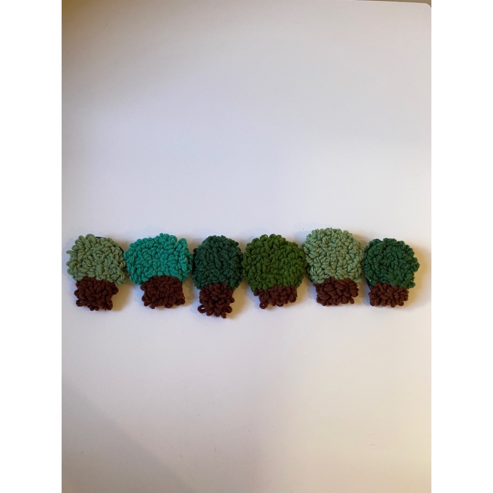 六顆小樹別針 little trees pin 胸針 裝飾-細節圖4