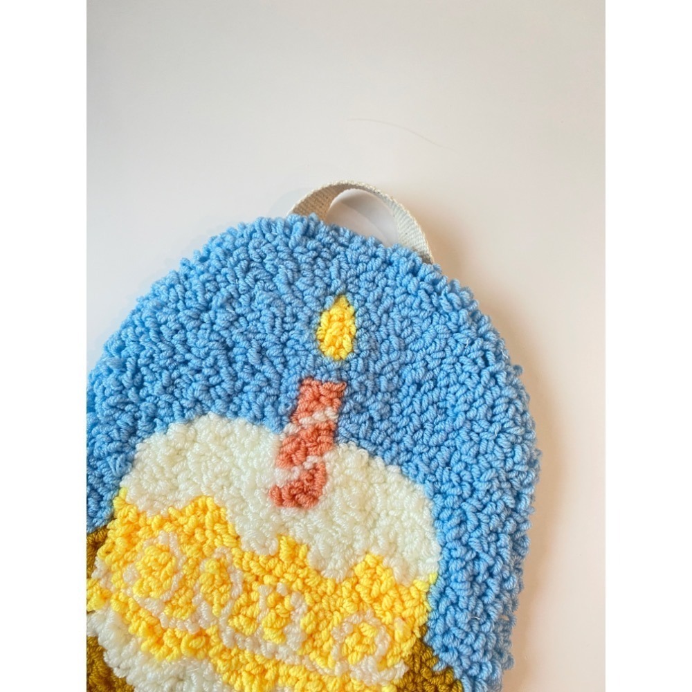 Make a wish 025 iii絨蛋糕 鮮奶油卡士達 蠟燭蛋糕 慶祝 掛飾 掛畫-細節圖2