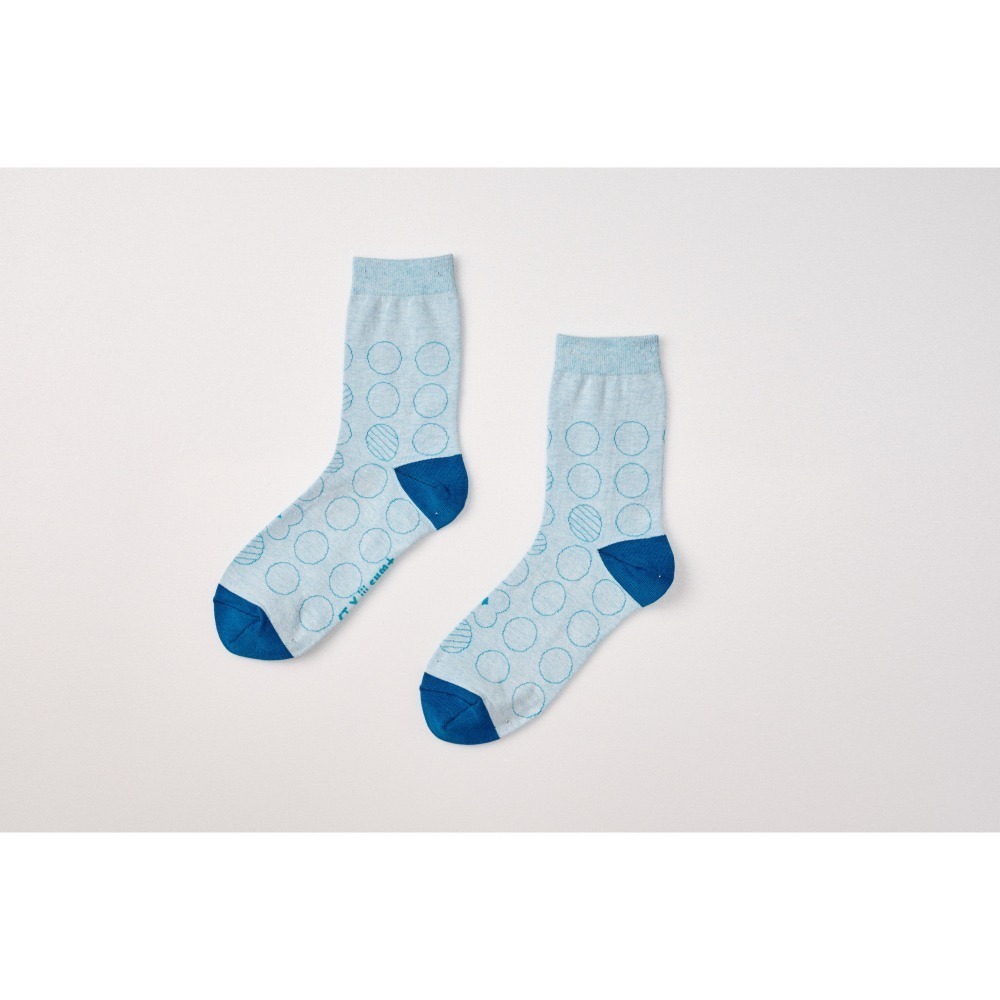 實現餅乾盒 (綠/藍)混紗  iii sum+ X CT 聯名設計 襪子-細節圖9