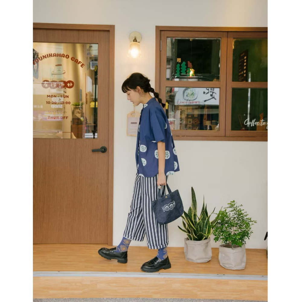 咖啡豆鄰居 刺繡小提袋-細節圖5