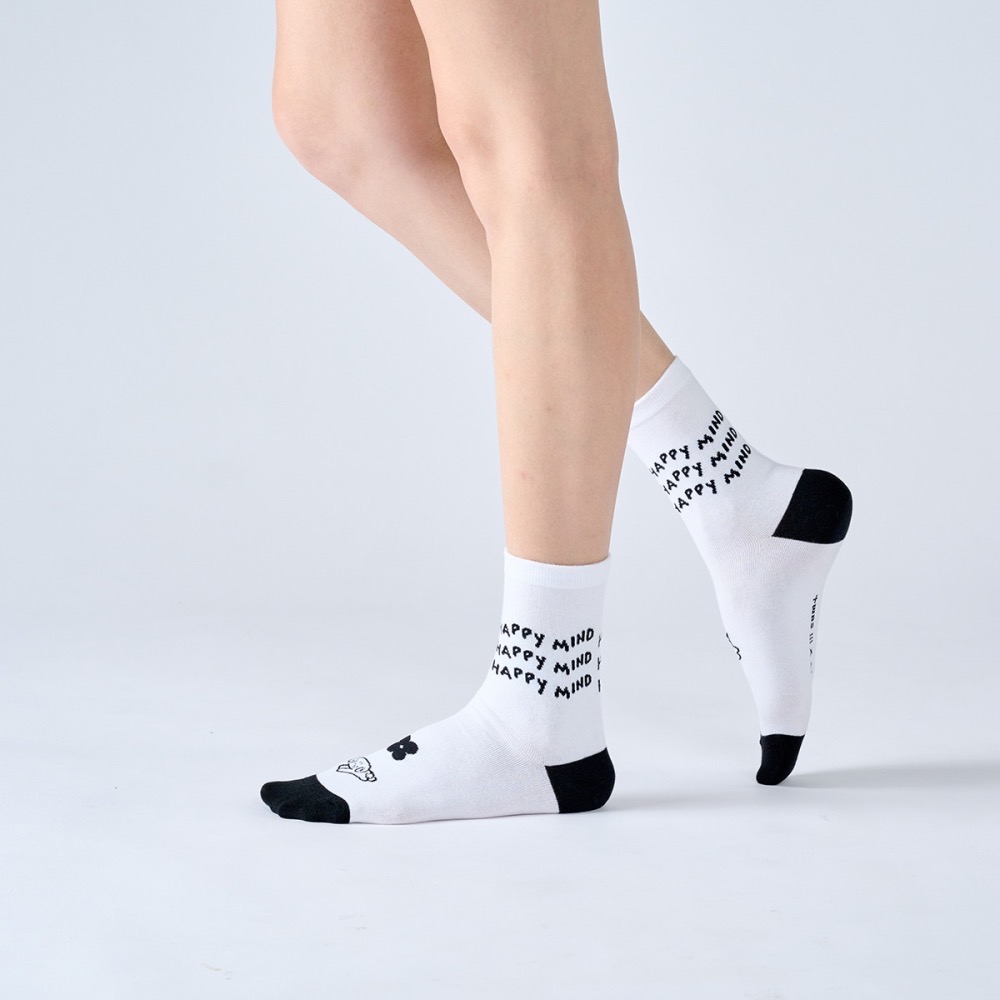 HAPPY MIND 貓狗（黑/白） iii sum+ × ChangeTone聯名襪款-細節圖4