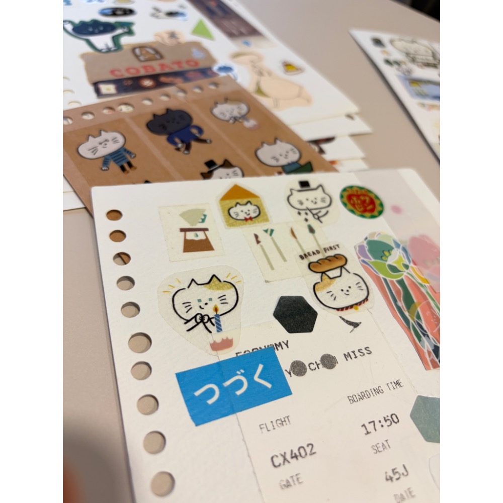 新版 貓咪鄰居 PET膠帶 透明亮面 循環100cm共5m 自由剪貼-細節圖8