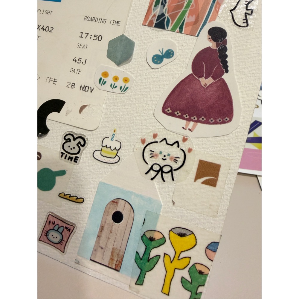 新版 貓咪鄰居 PET膠帶 透明亮面 循環100cm共5m 自由剪貼-細節圖9