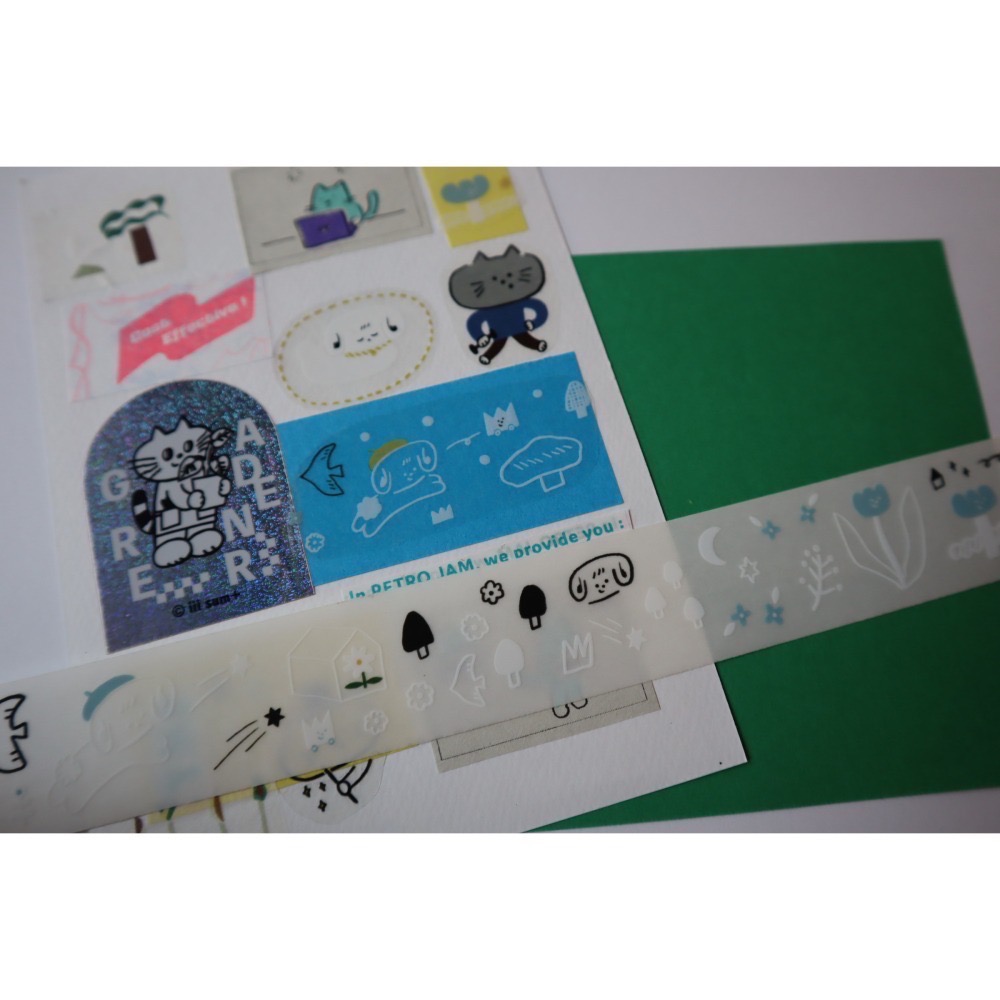 小狗森林 PET膠帶 透明亮面 循環96cm 共5m 自由剪貼-細節圖9