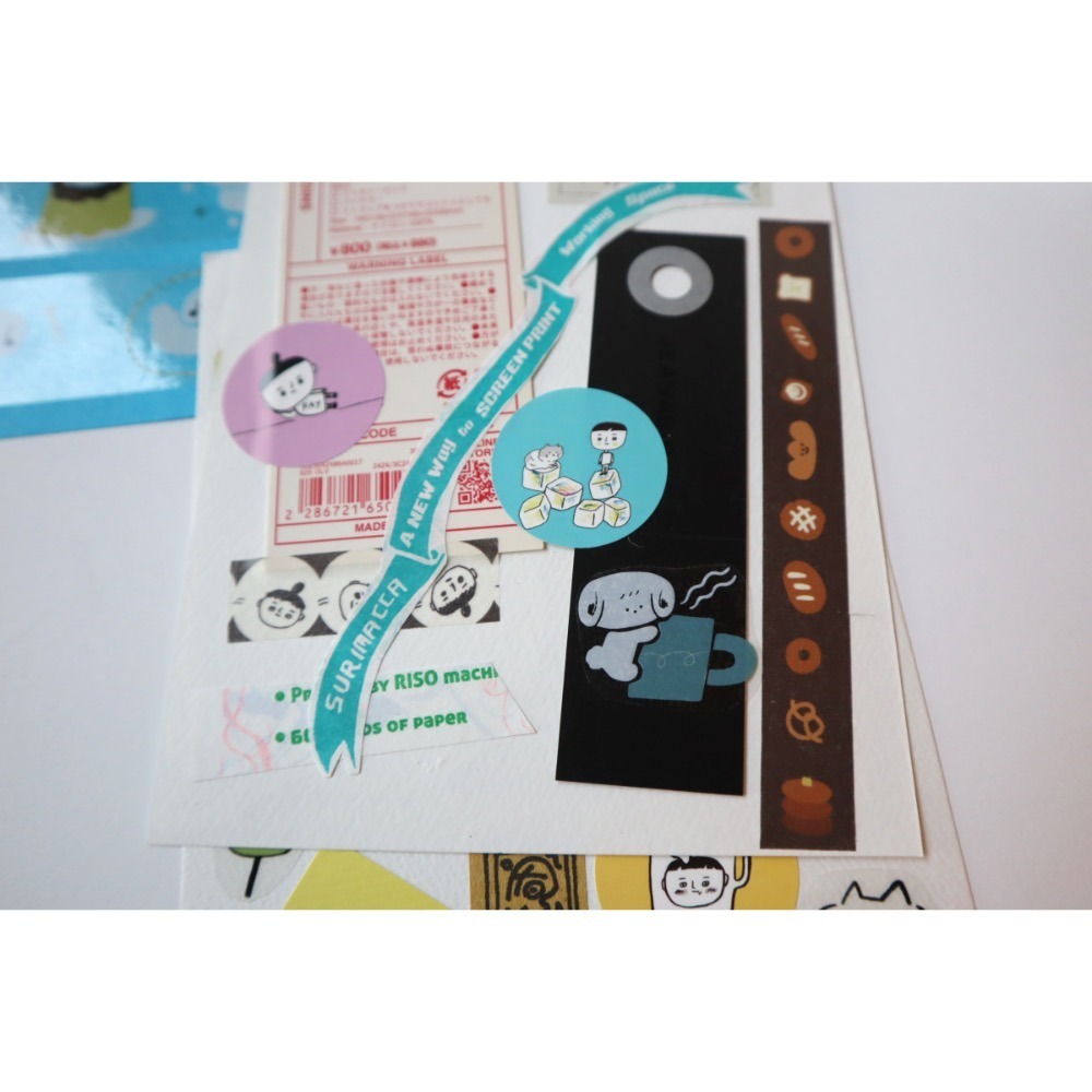 PET膠帶 小狗KOBE CAFE 透明亮面 循環90cm 共5m 自由剪貼-細節圖2