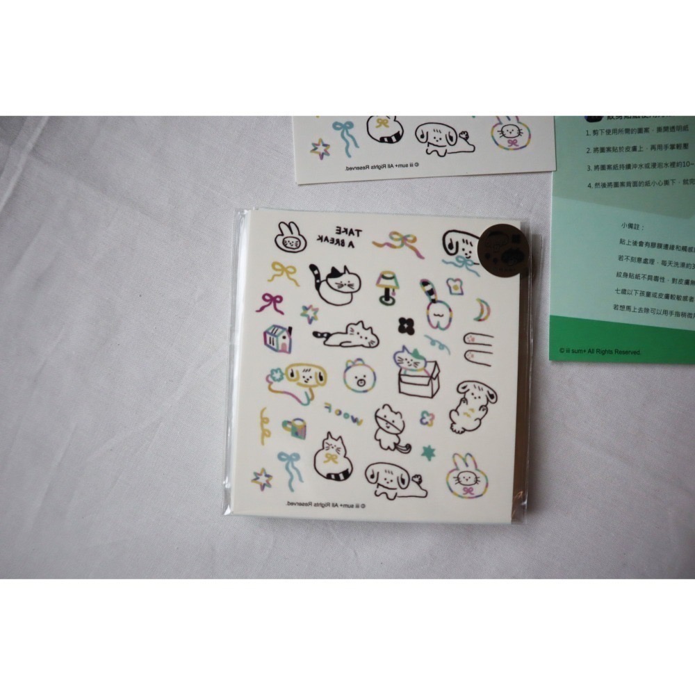 實樂 森友紋身轉印貼紙  2入一組-細節圖4