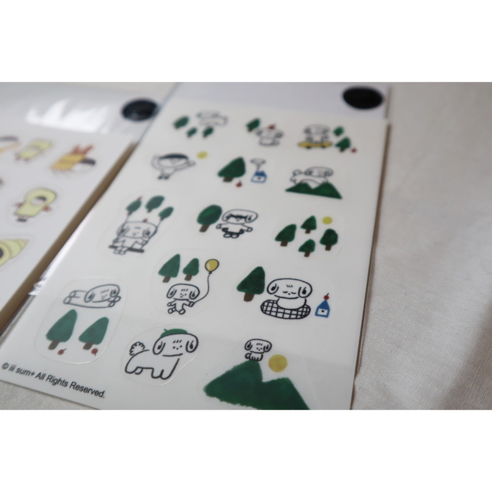 kenji麵包店/小狗公園 圖鑑貼紙 附明信片一張-規格圖8