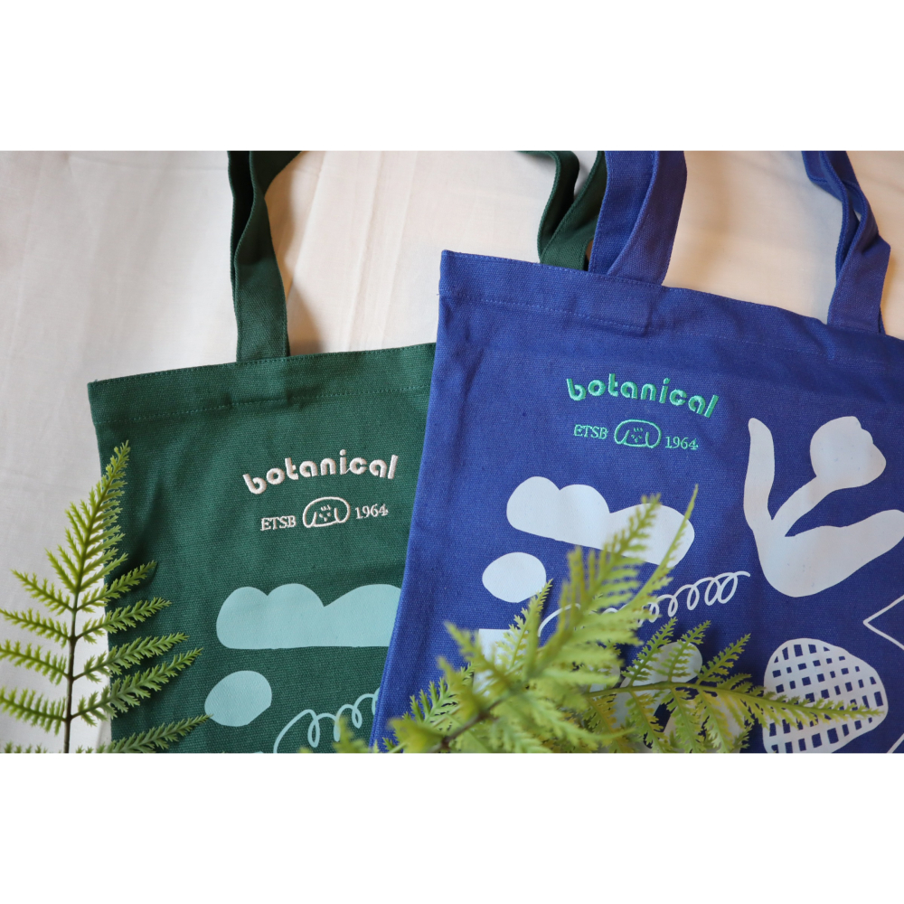 botanical 植物園托特包 繡花文字 tote bag-細節圖2