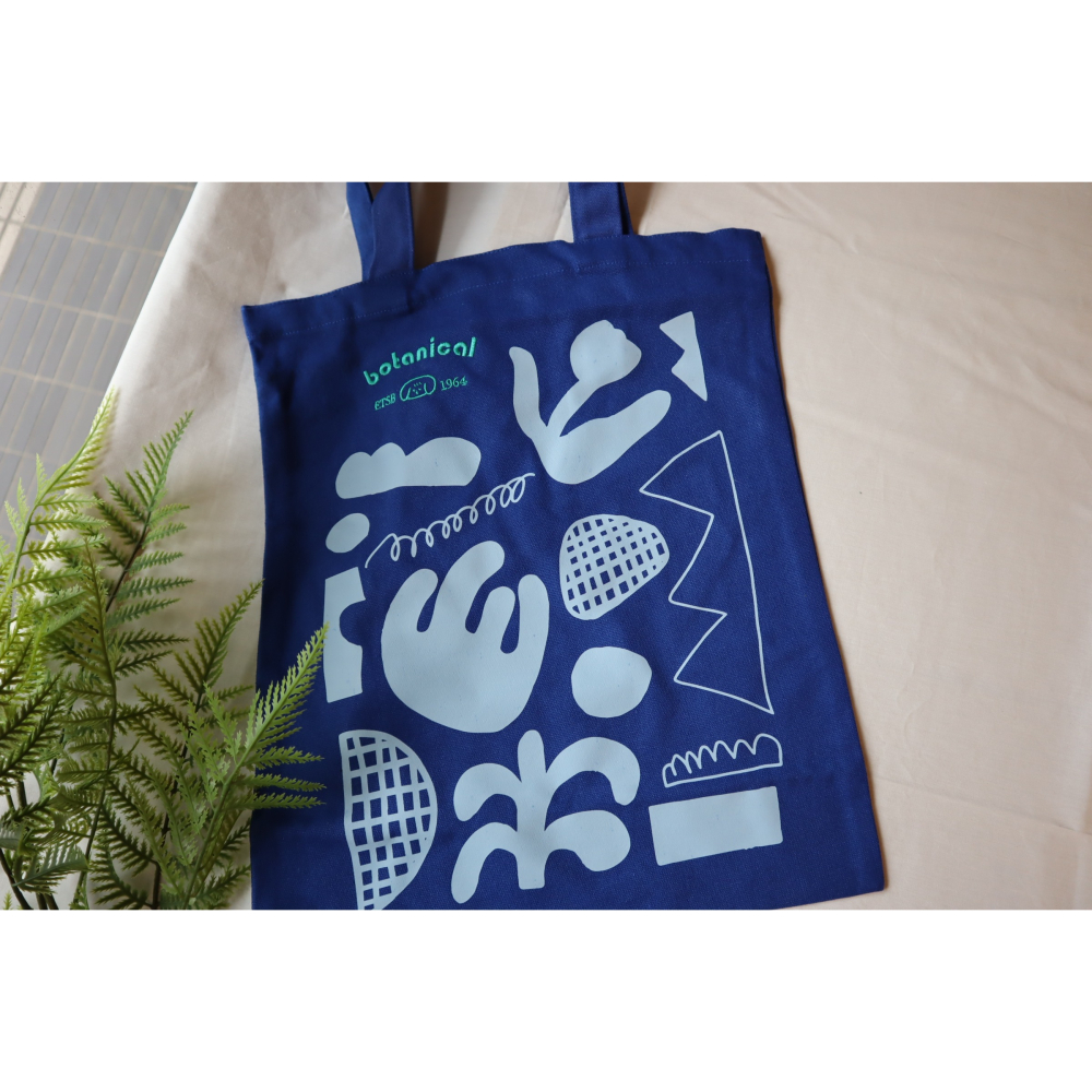 botanical 植物園托特包 繡花文字 tote bag-細節圖3