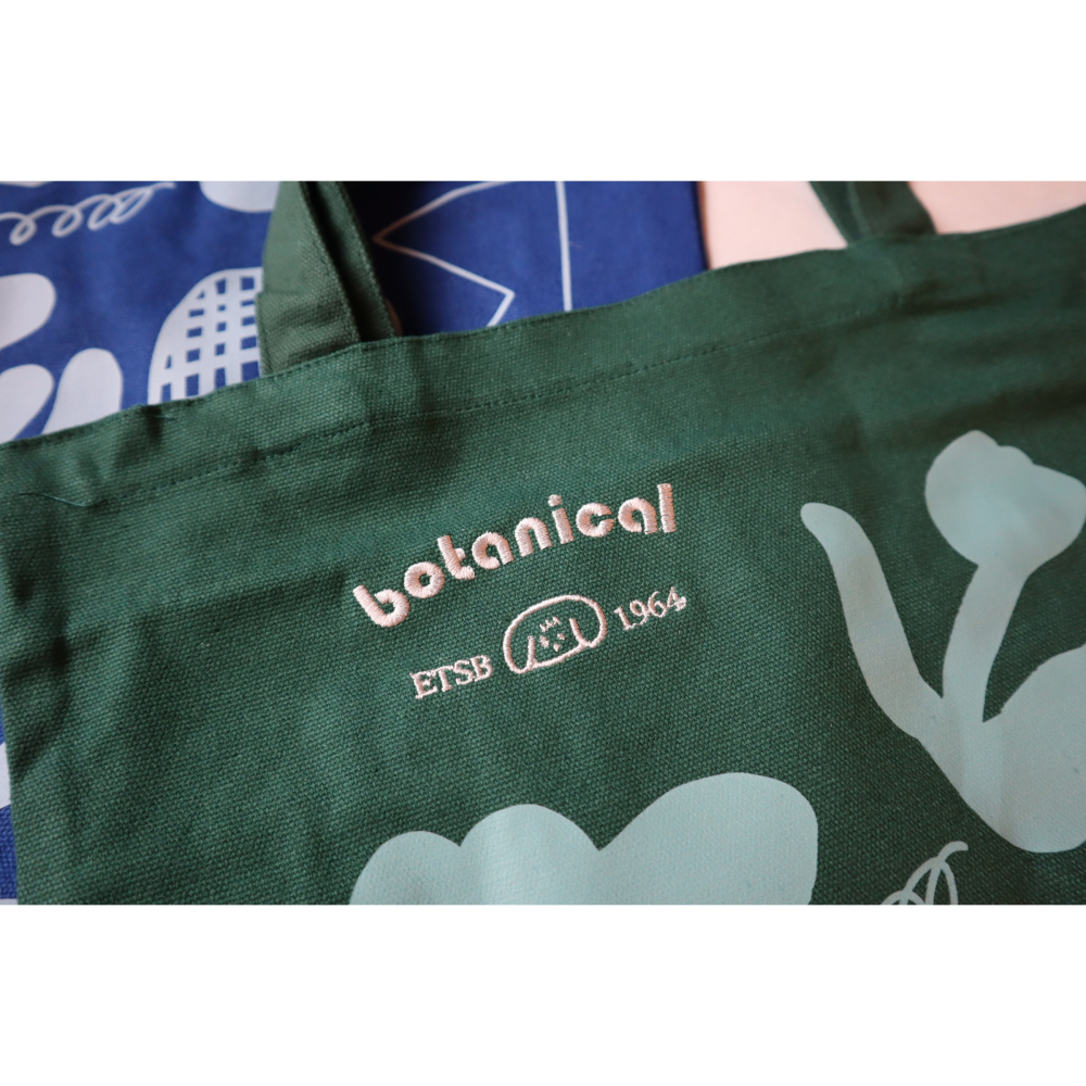 botanical 植物園托特包 繡花文字 tote bag-細節圖4