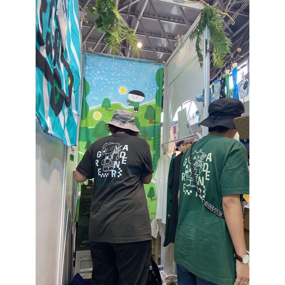 Kobe 小狗植物喜林芋 UA T-shirt  中性版型 男女可穿 雙面圖案-細節圖6