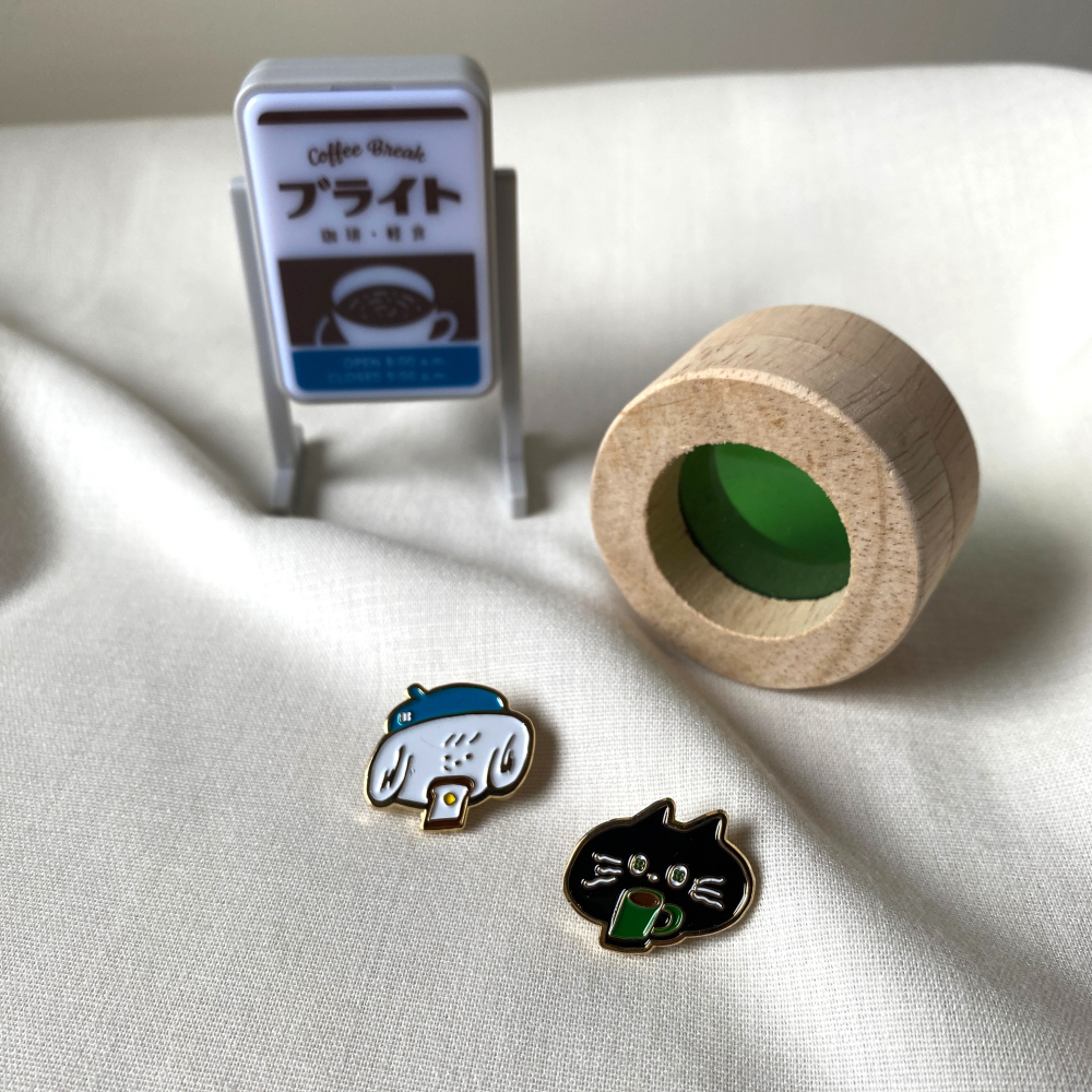 kobe貓 koko狗 角色金屬徽章 PIN 立體手感 共兩款-細節圖6