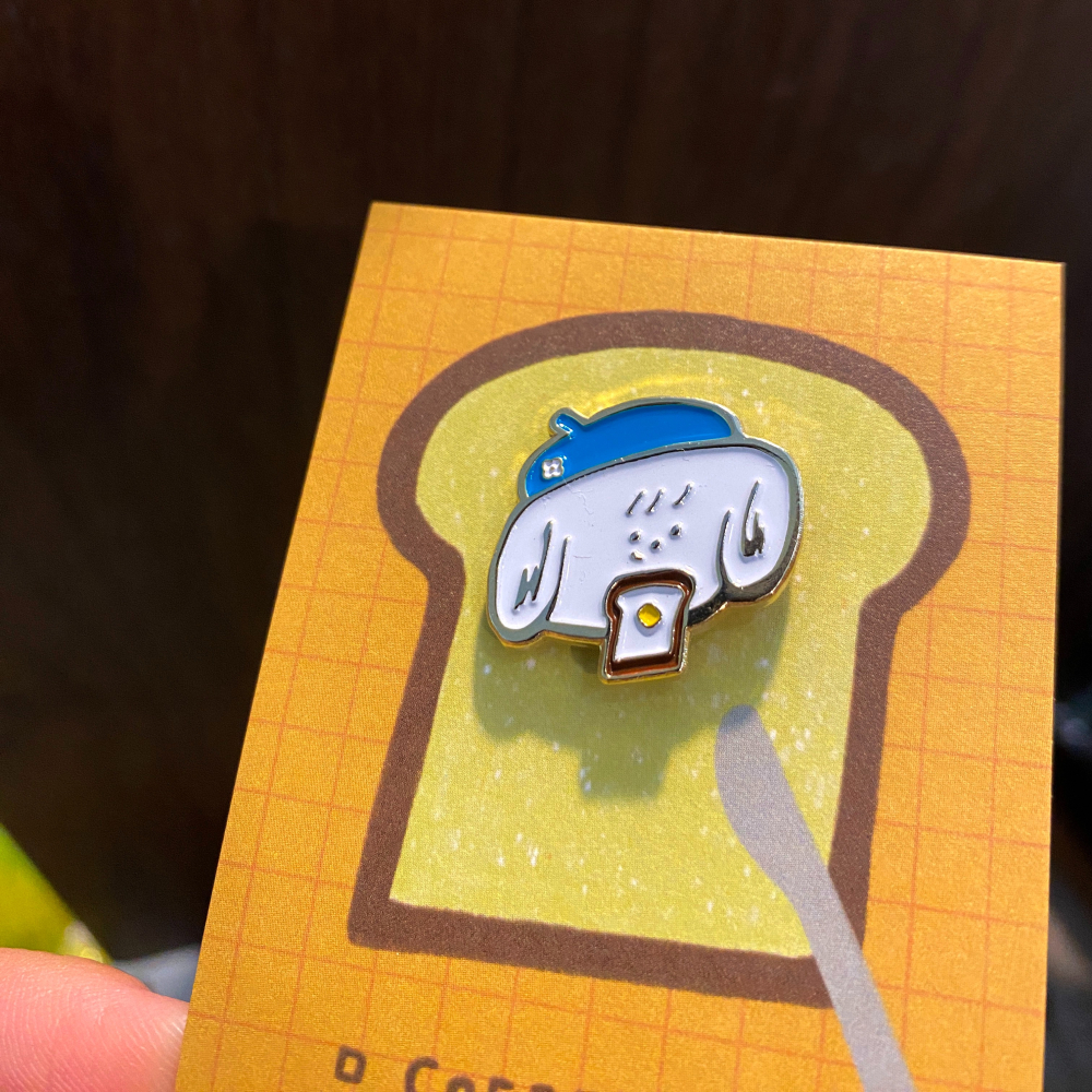 kobe貓 koko狗 角色金屬徽章 PIN 立體手感 共兩款-細節圖7