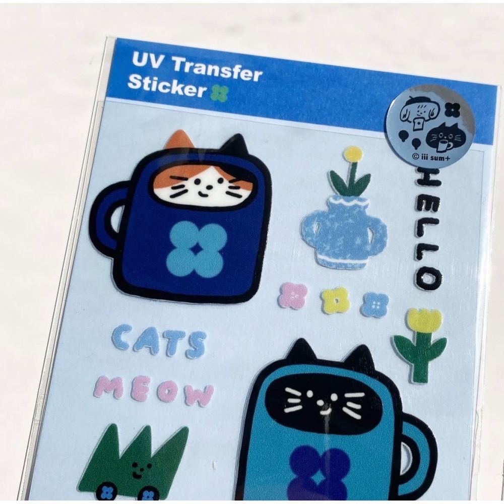 UV transfer stickers 杯子貓 立體轉印貼-細節圖3
