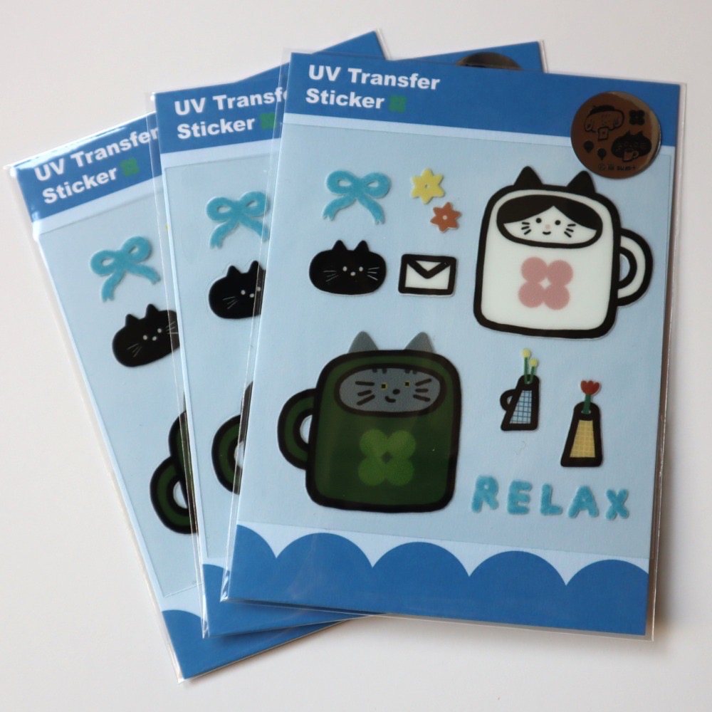 UV transfer stickers 杯子貓 立體轉印貼-規格圖7
