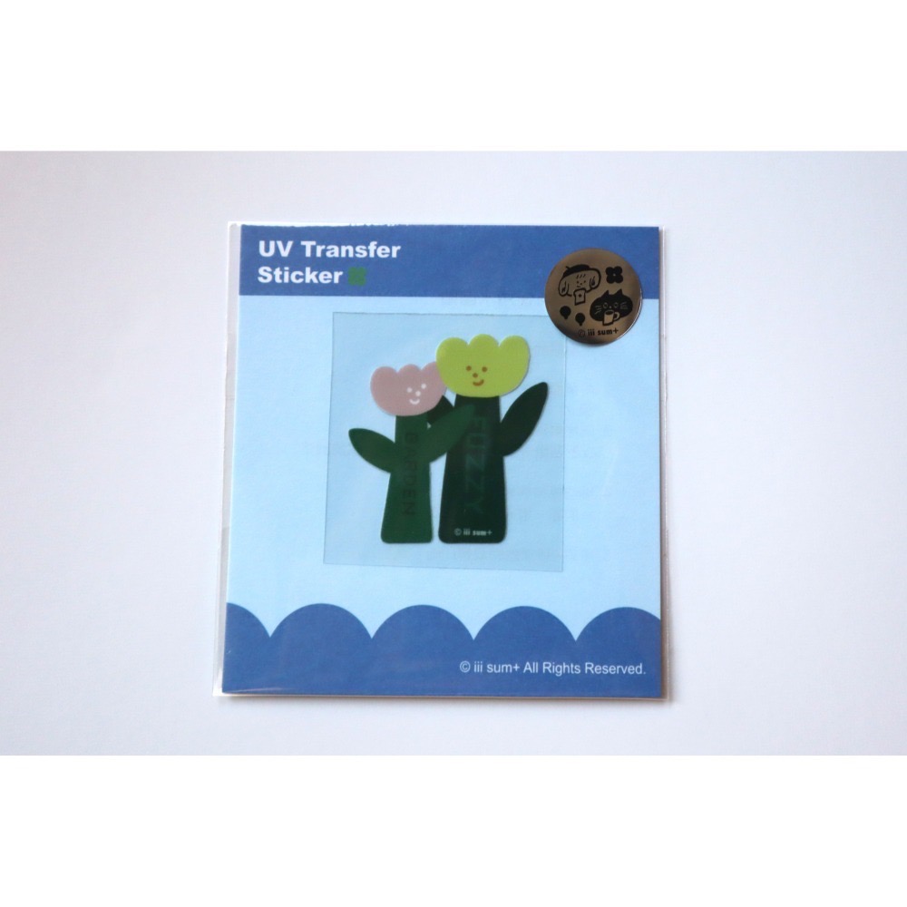 單張 UV transfer stickers 招財貓  許願罐  雙花 立體轉印貼-細節圖5