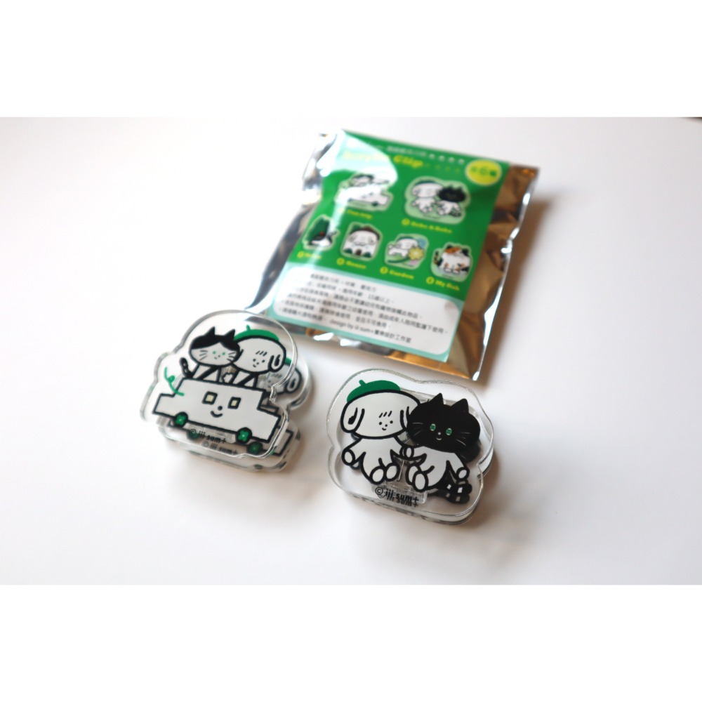 森友雙面壓克力夾子 盲包 另可一組六入購買 double sides acrylic clip bag-細節圖3