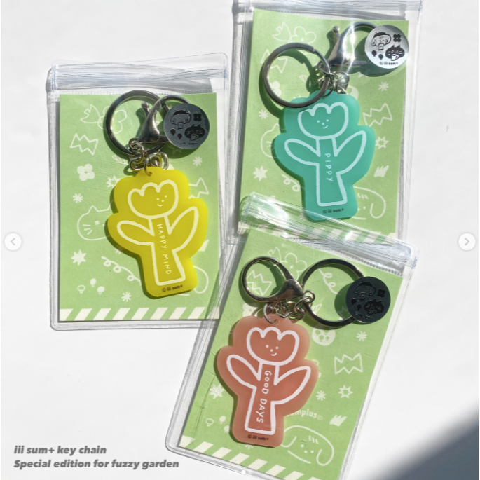 夜光小花吊飾 night glow flowers pippy keychain 共三款-細節圖2